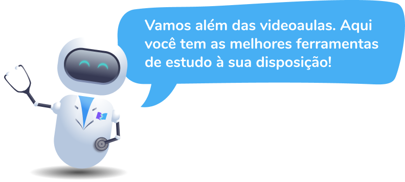 Vamos além das videoaulas. Aqui você tem as melhores ferramentas de estudo à sua disposição!